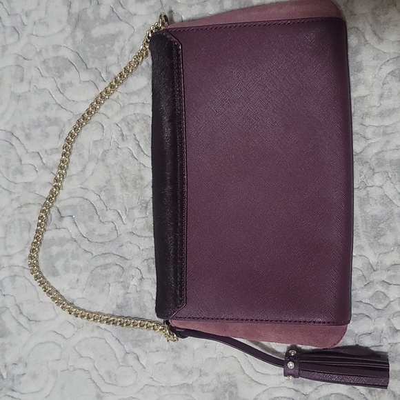 Kate spade  authentic wine plum shoulder purse - Picture 4 of 8